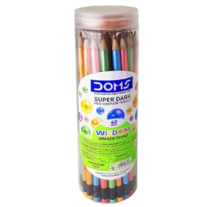 Doms 8466 Wizdom RT Pencils Plastic Jar 40 Pcs