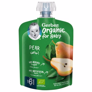 GERBER ORGANIC PEAR 90G