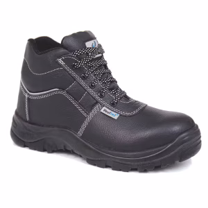 Vaultex SGB High Ankle S3 SRA Steel Toe Safety Shoes, Black,
