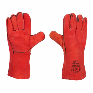 Vaultex NAI Welding gloves with pipping, Red Colour
