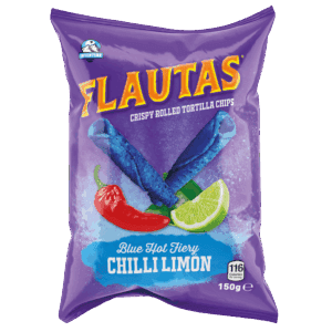 FLAUTAS BLUE HOT FIERY CHILLY LEMON 150 G