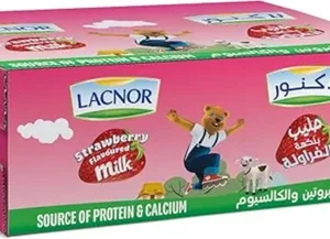 Lacnor Essentials Strawberry Milk, 32 x 180ml (Total 5.76L)