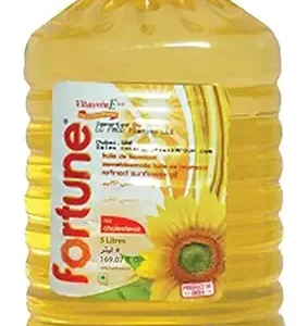 Fortune Refined Sunflower Oil, 5 Litre
