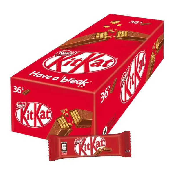 KitKat 2 Finger Chocolate Bar - 20.7g x 36 (English)