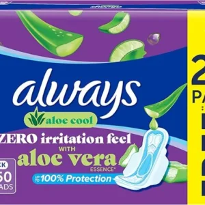 Always Purple Sanitary Pads, 50 Pads