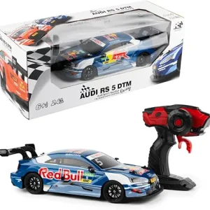 RC Drift Car Audi RS5 DTM, 2.4GHz Remote Control, 1:16 Scale – Blue, Red Bull & Audi Sport Edition