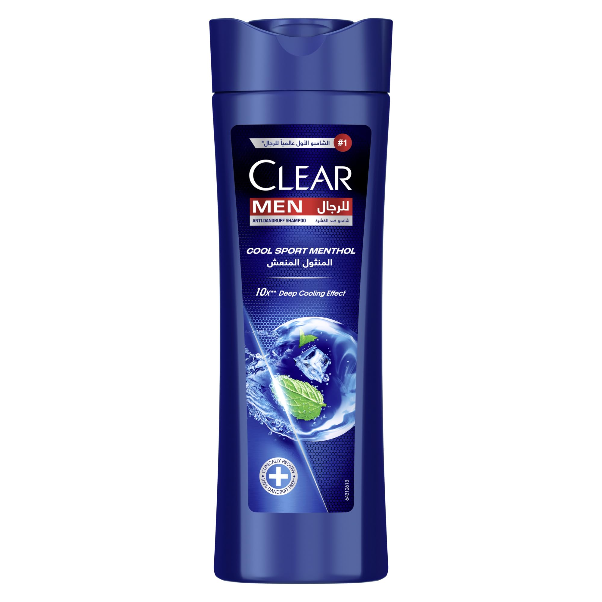 Clear Men Anti-Dandruff Shampoo Cool Sport Menthol, 12 x 350ml