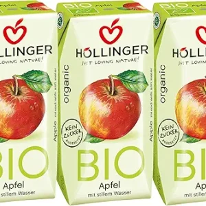 Hollinger Organic Apple Juice with No Added Sugar Never from Concentrate 200ml x 3