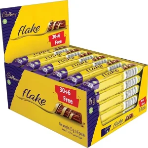 Cadbury Flake Chocolate Bar, 15g x 36
