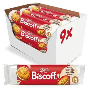 LOTUS BISCOFF BISCUIT VANILLA 9X150 GM