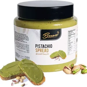 Benoit Pistachio Spread 34%, 500g – Premium Cream Filling for Cakes, Cookies & Desserts