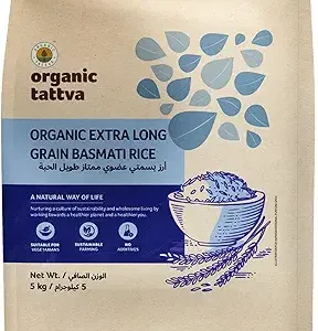 Organic Tattva Extra Long Grain Basmati Rice 5 kg