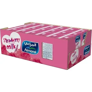 Almarai Strawberry Flavored Milk, 3 x 6 x 140ml
