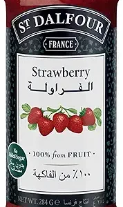 St. Dalfour Strawberry Fruit Spread, 284g – 100% Natural, No Added Sugar