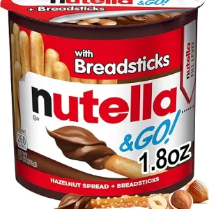 Nutella & Go, 52g – Hazelnut Chocolate Spread with Crunchy Breadsticks