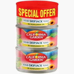 California Solid Skipjack Tuna Oil 16X3X170 Gm