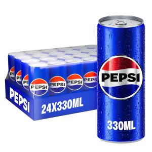 Pepsi Carbonated Soft Drink Can, 330 ml (Carton: 24 x 330 ml)