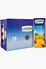 Lacnor Long Life Mango Juice 4 x 8 x 180 ml (Carton)
